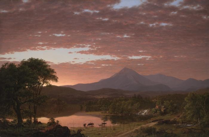Frederic Edwin Church Mt. Ktaddn Norge oil painting art